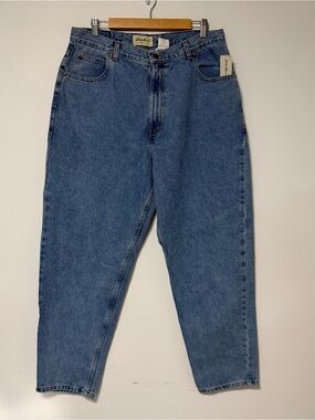 Vintage Eddie Bauer Women's 18P Loose Fit Jeans High Waist Tapered NWT Cotton